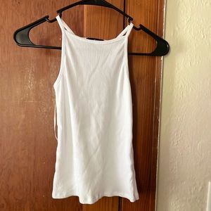 white tank top